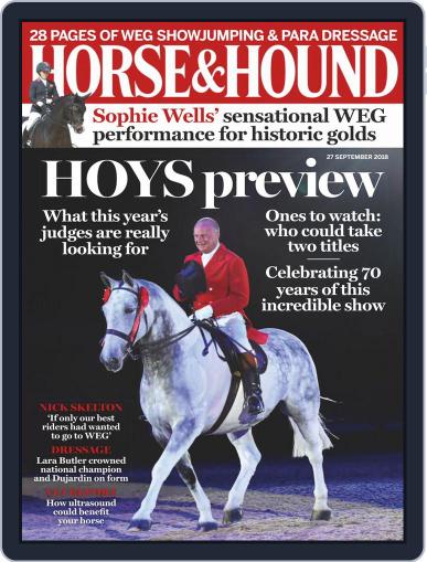 Horse & Hound September 27th, 2018 Digital Back Issue Cover