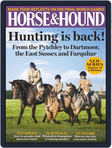 Horse & Hound October 4th, 2018 Digital Back Issue Cover