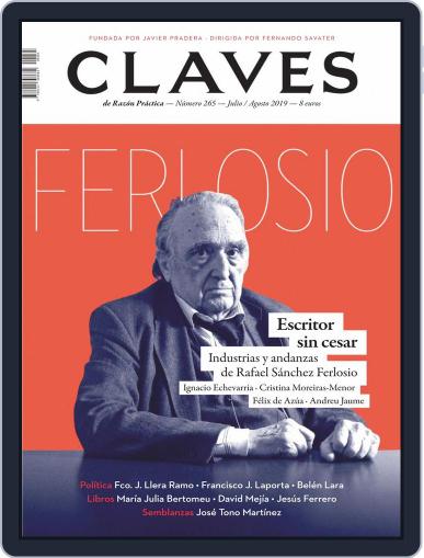 Claves De La Razón Práctica July 1st, 2019 Digital Back Issue Cover