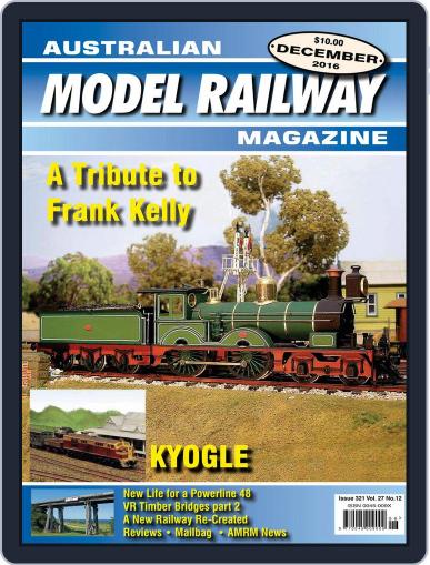 Australian Model Railway December 1st, 2016 Digital Back Issue Cover