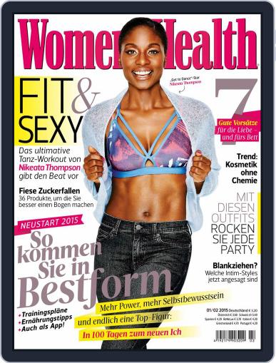 Women’s Health Deutschland January 1st, 2015 Digital Back Issue Cover