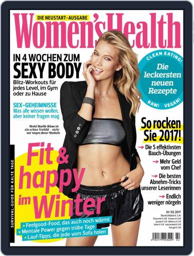 Women’s Health Deutschland January 1st, 2017 Digital Back Issue Cover