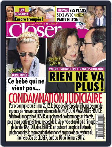 Closer France June 15th, 2012 Digital Back Issue Cover