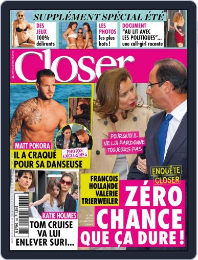 Closer France July 6th, 2012 Digital Back Issue Cover