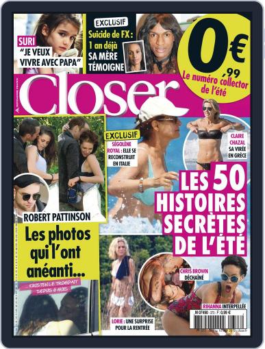Closer France August 3rd, 2012 Digital Back Issue Cover