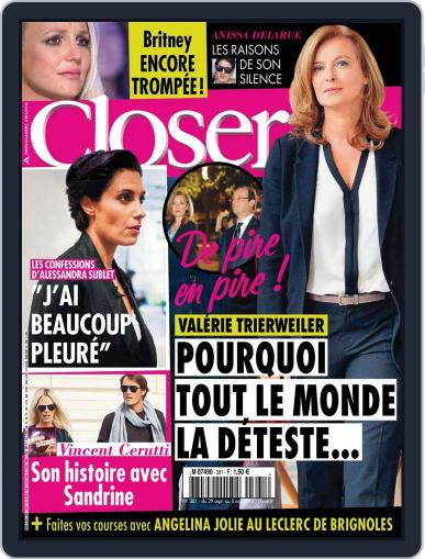 Closer France September 30th, 2012 Digital Back Issue Cover