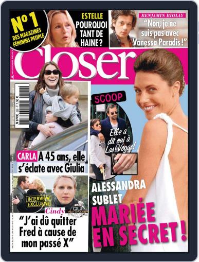Closer France November 16th, 2012 Digital Back Issue Cover