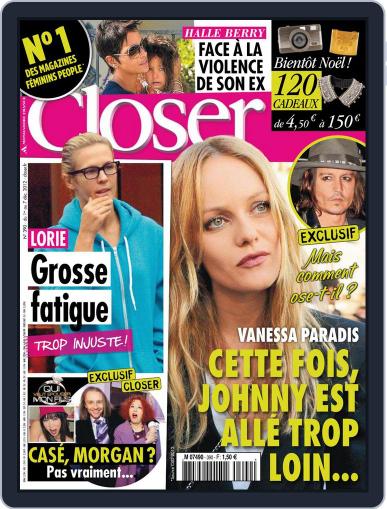 Closer France November 30th, 2012 Digital Back Issue Cover