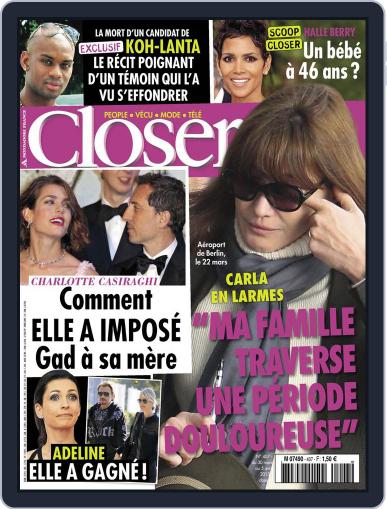 Closer France March 30th, 2013 Digital Back Issue Cover