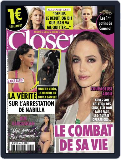 Closer France May 18th, 2013 Digital Back Issue Cover