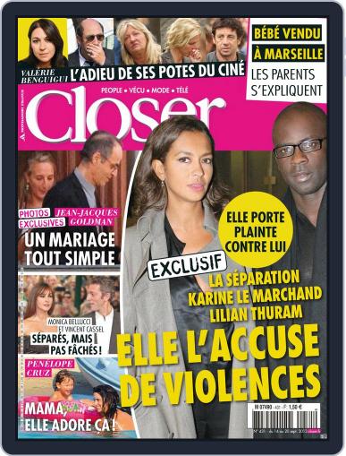 Closer France September 13th, 2013 Digital Back Issue Cover