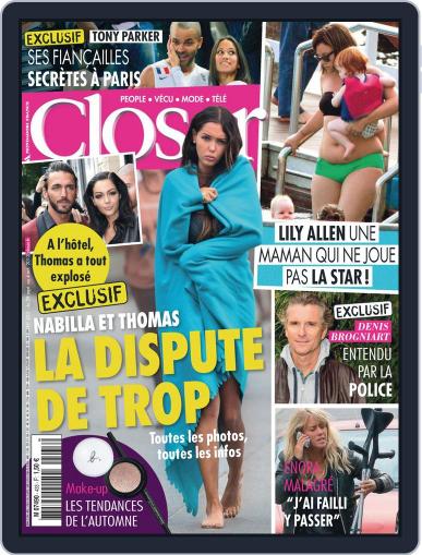 Closer France September 27th, 2013 Digital Back Issue Cover