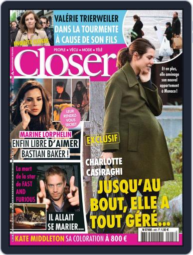 Closer France December 5th, 2013 Digital Back Issue Cover