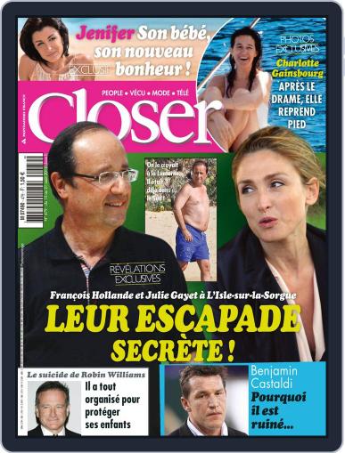 Closer France August 15th, 2014 Digital Back Issue Cover