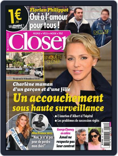 Closer France December 11th, 2014 Digital Back Issue Cover