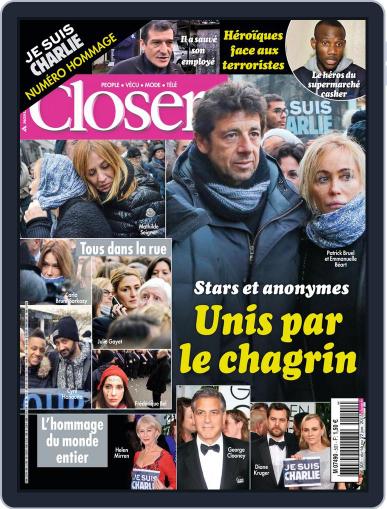 Closer France January 16th, 2015 Digital Back Issue Cover