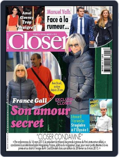 Closer France April 9th, 2015 Digital Back Issue Cover