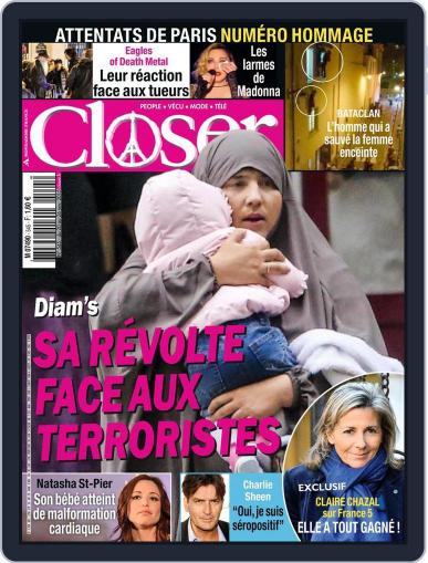 Closer France November 20th, 2015 Digital Back Issue Cover
