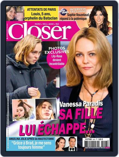Closer France November 27th, 2015 Digital Back Issue Cover