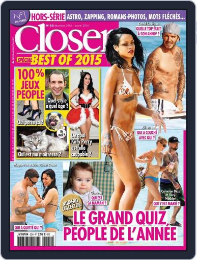 Closer France January 20th, 2016 Digital Back Issue Cover