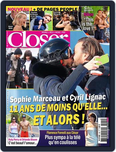 Closer France March 4th, 2016 Digital Back Issue Cover