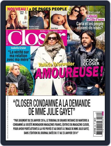 Closer France March 18th, 2016 Digital Back Issue Cover
