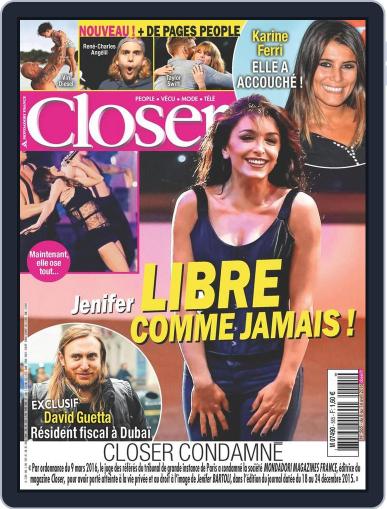 Closer France April 8th, 2016 Digital Back Issue Cover