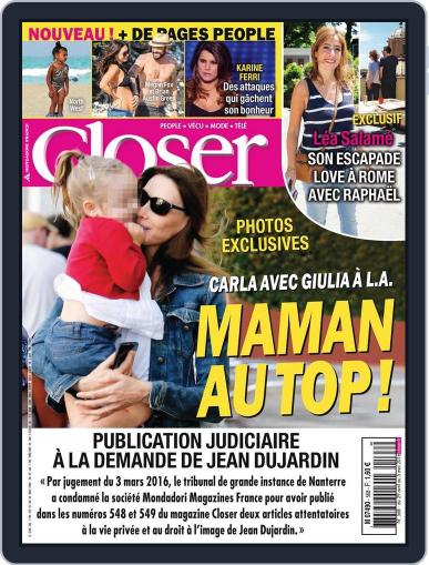 Closer France April 29th, 2016 Digital Back Issue Cover