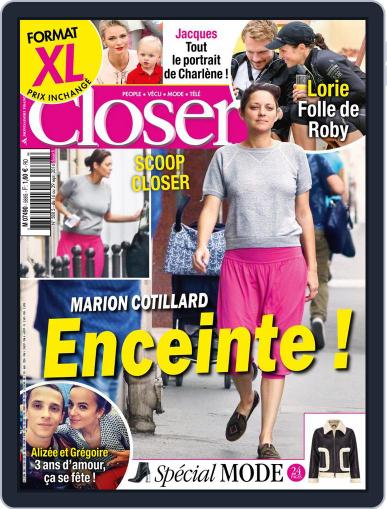Closer France September 16th, 2016 Digital Back Issue Cover