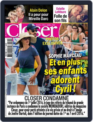 Closer France September 30th, 2016 Digital Back Issue Cover