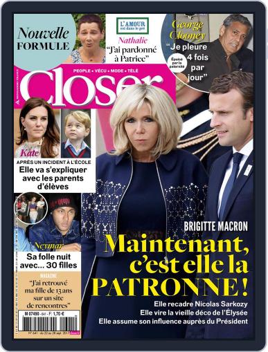 Closer France September 22nd, 2017 Digital Back Issue Cover