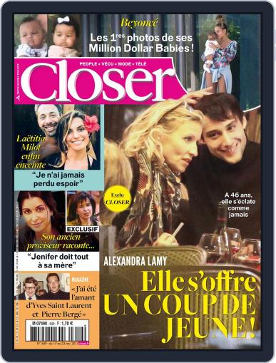 Closer France November 17th, 2017 Digital Back Issue Cover
