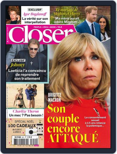 Closer France December 1st, 2017 Digital Back Issue Cover