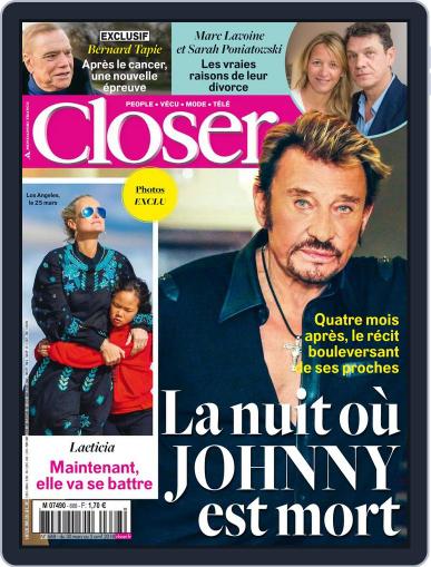 Closer France March 30th, 2018 Digital Back Issue Cover