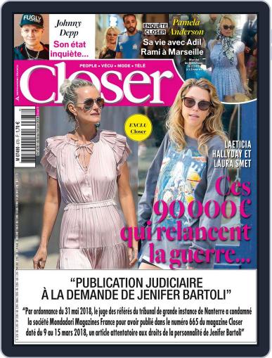 Closer France June 8th, 2018 Digital Back Issue Cover