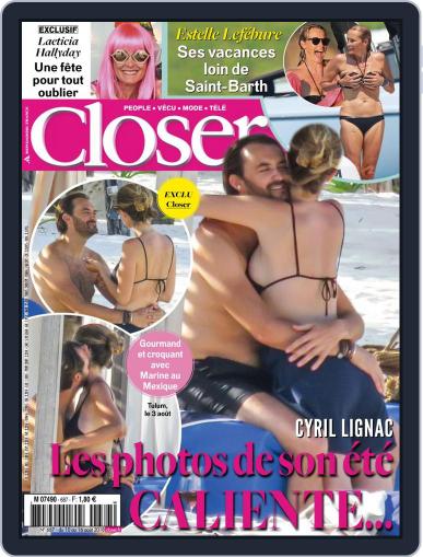 Closer France August 10th, 2018 Digital Back Issue Cover
