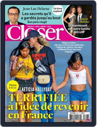 Closer France September 21st, 2018 Digital Back Issue Cover