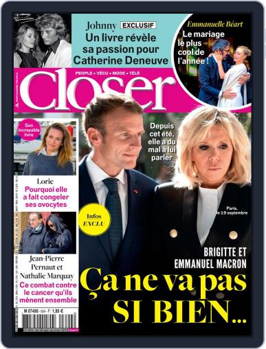 Closer France September 28th, 2018 Digital Back Issue Cover