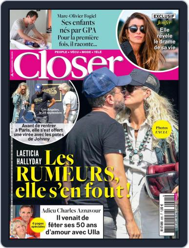 Closer France October 5th, 2018 Digital Back Issue Cover