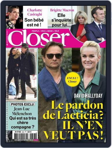 Closer France October 26th, 2018 Digital Back Issue Cover