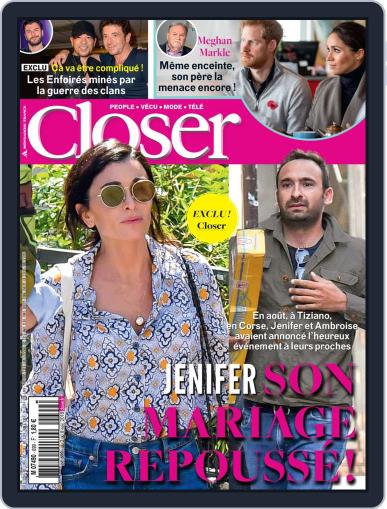 Closer France November 2nd, 2018 Digital Back Issue Cover