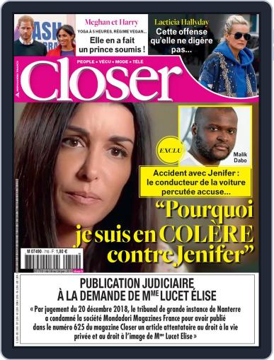 Closer France January 18th, 2019 Digital Back Issue Cover