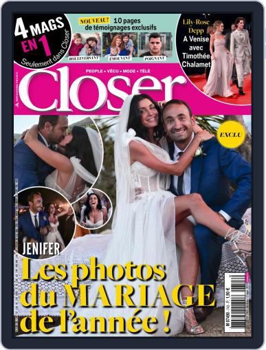 Closer France September 6th, 2019 Digital Back Issue Cover