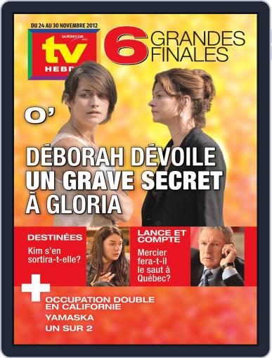 Tv Hebdo November 21st, 2012 Digital Back Issue Cover