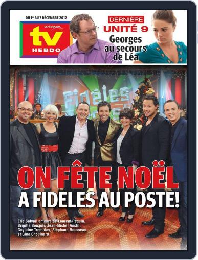 Tv Hebdo November 26th, 2012 Digital Back Issue Cover