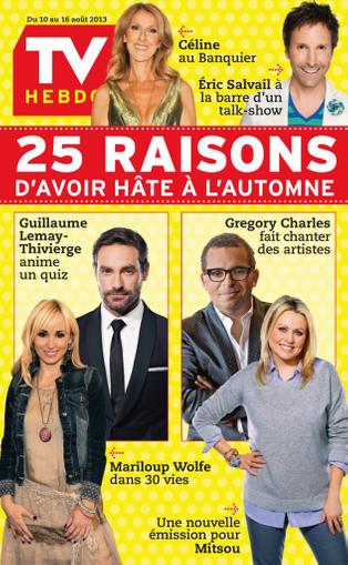Tv Hebdo August 5th, 2013 Digital Back Issue Cover