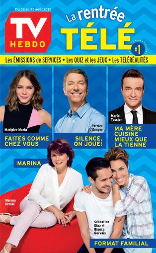 Tv Hebdo August 13th, 2015 Digital Back Issue Cover