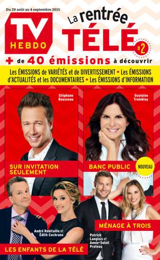 Tv Hebdo August 20th, 2015 Digital Back Issue Cover
