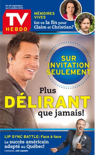 Tv Hebdo September 17th, 2015 Digital Back Issue Cover