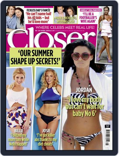 Closer United Kingdom April 14th, 2015 Digital Back Issue Cover